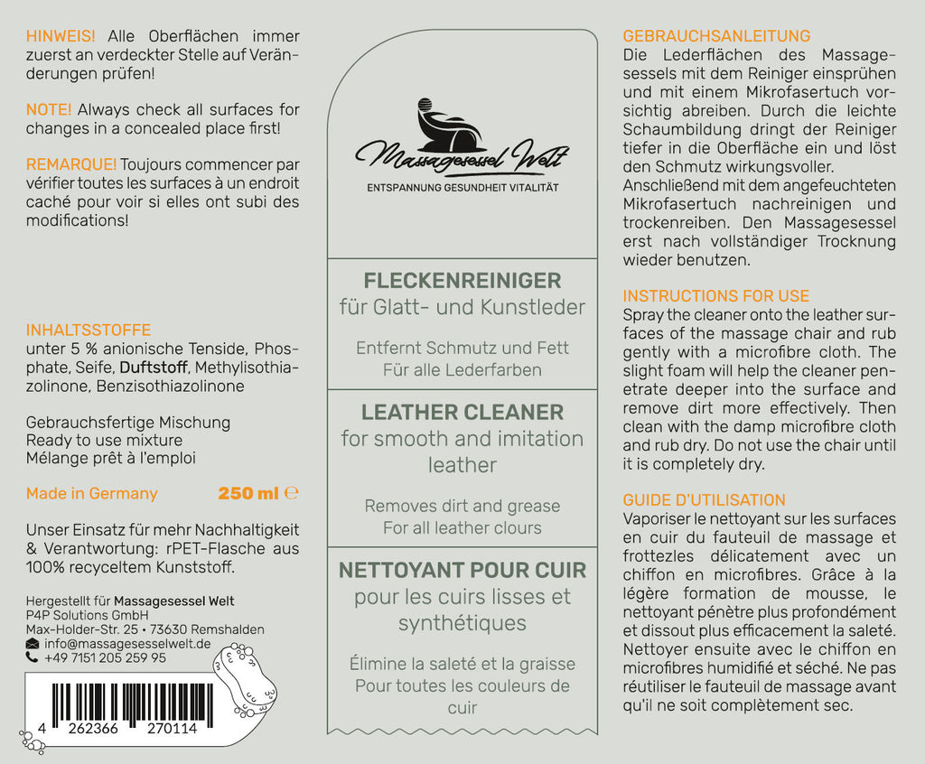 Pachet economic - Detergent și etanșant pentru piele netedă și artificială