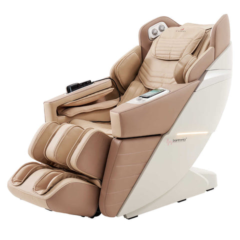 Casada AlphaSonic III Scaun de masaj Casada AlphaSonic III Scaun de masaj Khaki White Faux Leather Scaun de masaj World