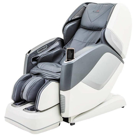 Casada Aura Scaun de masaj Casada Aura Scaun de masaj alb gri din piele artificială Scaun de masaj World