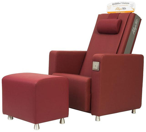 AllgäuTech SENATOR pentru seniori - scaun de masaj - scufundări - piele artificială - lumea scaunelor de masaj
