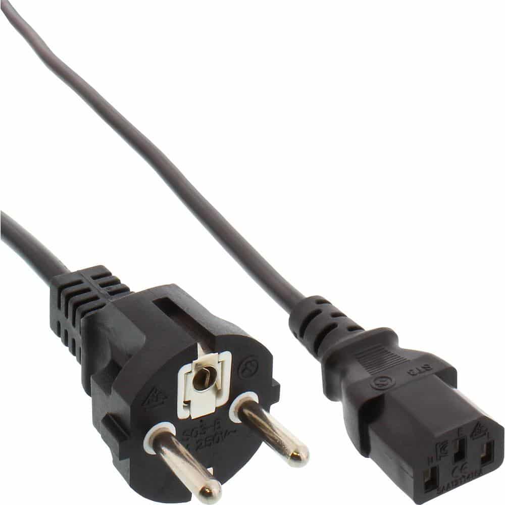 Cablu de rețea extra lung/colorat, contact de protecție direct la fișa IEC C13